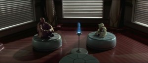 Create meme: meditate jedi, star wars episode 2 apartment, the hologram star wars