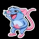 Create meme: rat vk stickers, rat sticker, stickers 