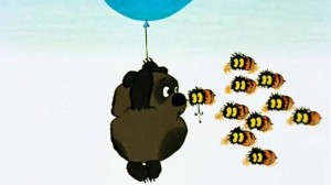 Создать мем: винни-пух мультфильм советский 1969, винни пух и пчелы, винни пух неправильные пчелы