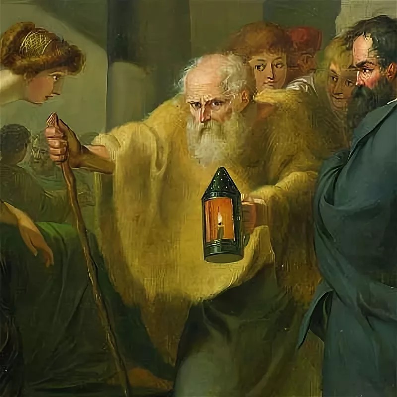 Create meme: Diogenes, Diogenes of Sinope, the philosopher diogenes