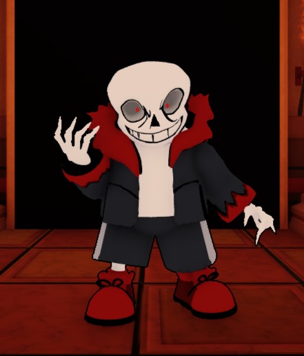 Create meme: fell Sanz, sans , underfell sans