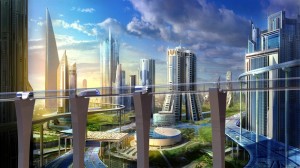 Create meme: the project city of the future, background the city of the future