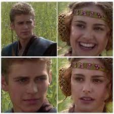 Create meme: anakin and padme meme, Star wars Anakin and Padme, Anakin and Padme on a picnic