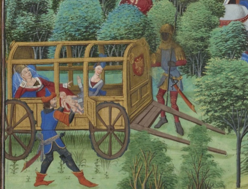 Create meme: medieval carriage, medieval miniatures, the middle ages