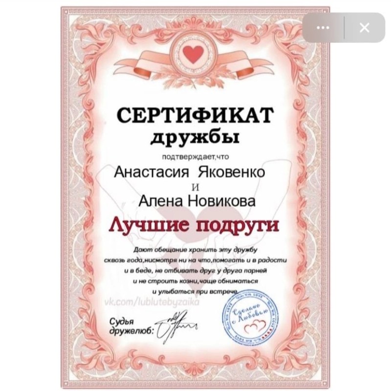 Create meme: certificate of friendship, certificate of best friends, joke certificates