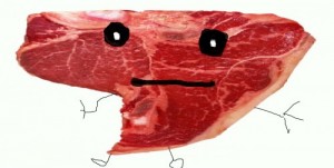 Create meme: A piece of meat