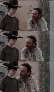 Create meme: Carl walking, Carl the walking dead, Carl Carl