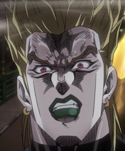 Create meme: jojo dio for warudo, jotaro against dio, jojo 2