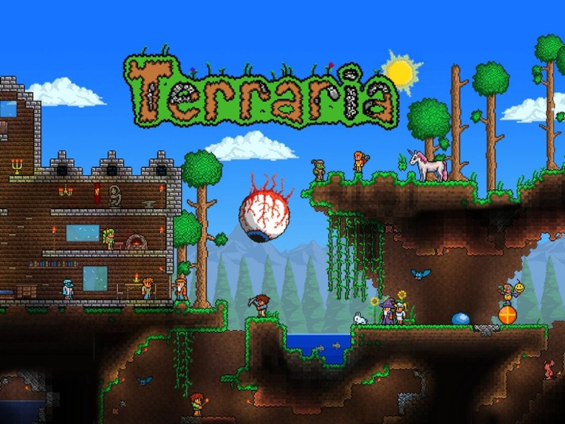 Create meme: game terraria, the latest version of terraria, terraria