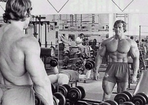Create meme: Arnold Schwarzenegger bodybuilding workout, Arnold Schwarzenegger