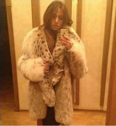 Create meme: lynx fur coat, a lynx fur coat by Elena Furs, lynx fur coat