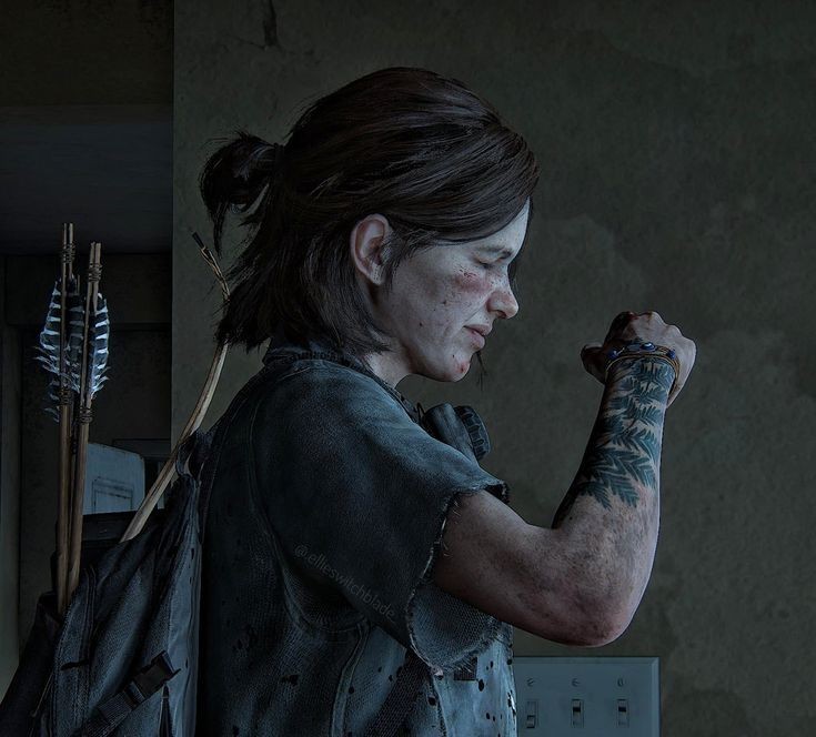 Создать мем: одни из нас 2, элли the last of us 2, last of us ellie