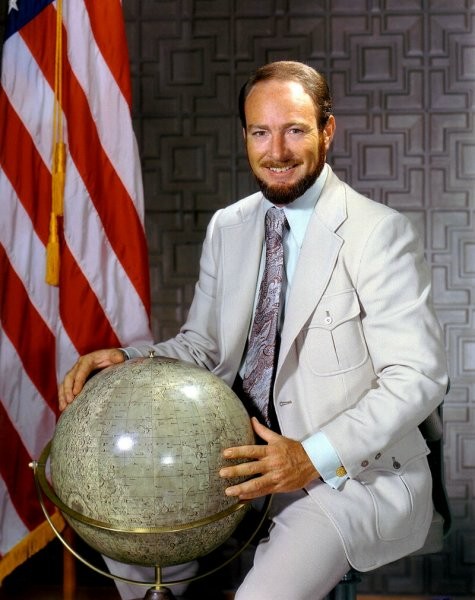 Create meme: Edgar Mitchell, astronaut , Apollo 15 Worden alone in orbit