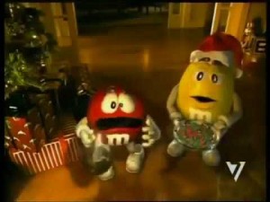 Create meme: he's a real mmdas, mm's they're real, m and ms Christmas is
