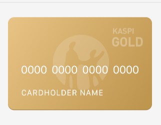 Создать мем: карта банка, kaspi gold карта, каспи голд номер