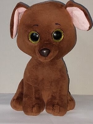 Create meme: The toy is a brown dog, plush dog toy, dog toy