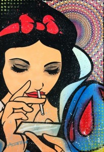 Create meme: snow white and cocaine picture, snow white cocaine art, pop art