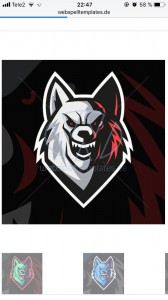 Создать мем: logo clan, wolf, wolf gamer