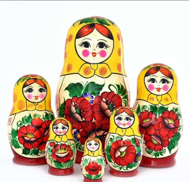 Create meme: Vyatka matryoshka doll, Russian matryoshka is a symbol of Russia, russian matryoshka doll