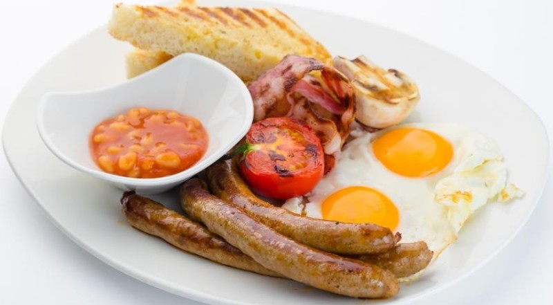 Create meme: Breakfast , english breakfast, a hearty English breakfast