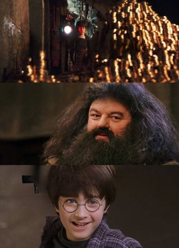 Create meme: Hagrid from Harry, hagrid the actor, Robbie Coltrane is Hagrid