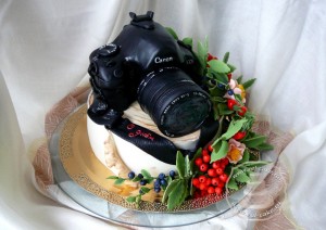 Create meme: cake, cake for a photographer for a birthday, cake camera Canon