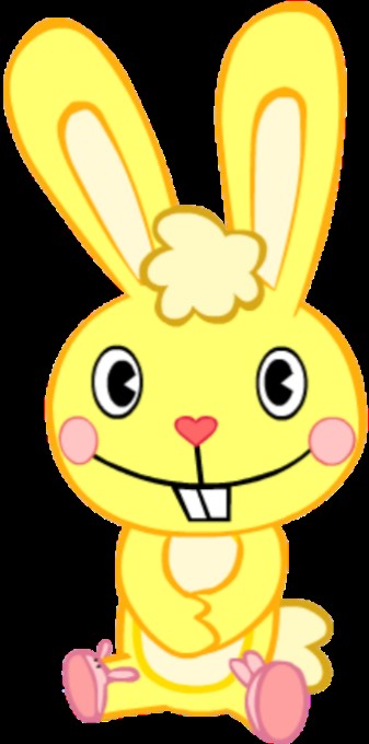 Create meme: happy three friends rabbit, happy tree friends cuddles, cuddles happy tree friends