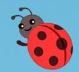 Create meme: bug, ladybug, ladybug cartoon
