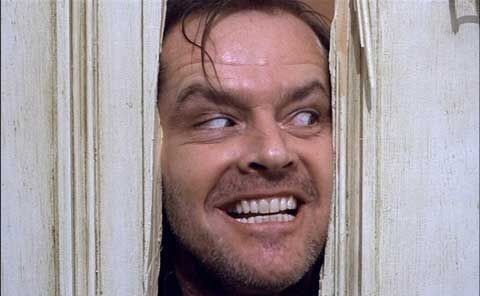 Create meme: the shining Jack Nicholson with an axe, the shining Nicholson, Jack Nicholson shining meme