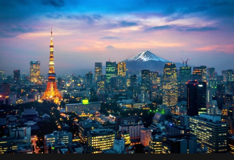 Create meme: japan tokyo, Tokyo is the capital of Japan, tokyo mount fujiyama