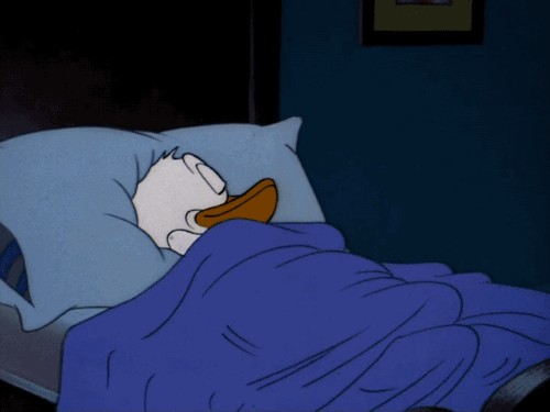 Create meme: sleepy Donald duck, Donald duck meme, The sleepless Donald Duck