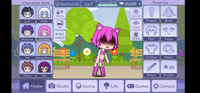 Create meme: gacha life OS, gacha life, gacha life app