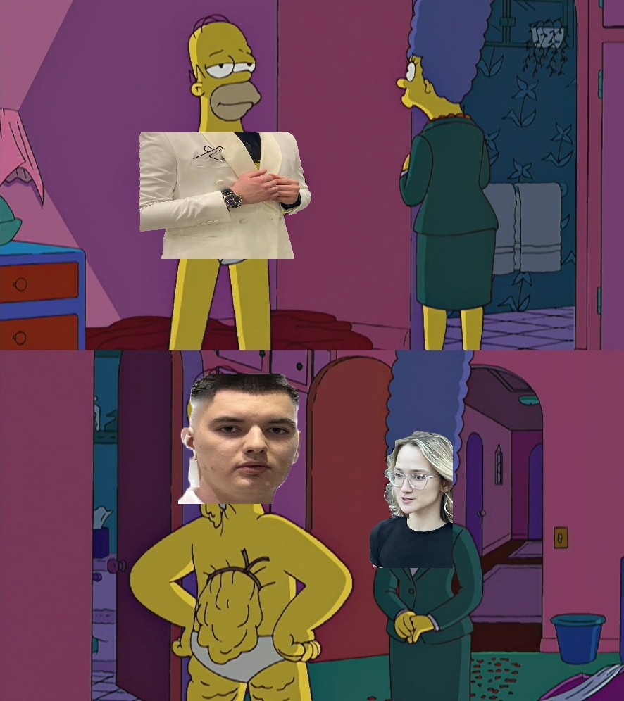 Create meme: meme of the simpsons , waste my time state of mine, the simpsons jokes