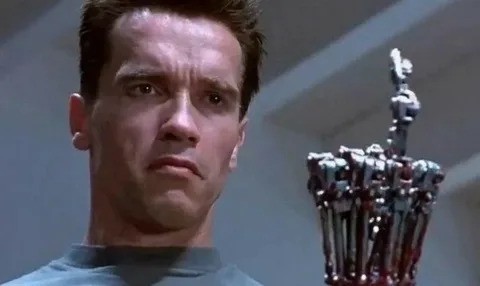 Create meme: terminator 1 , Schwarzenegger terminator 2, terminater 2