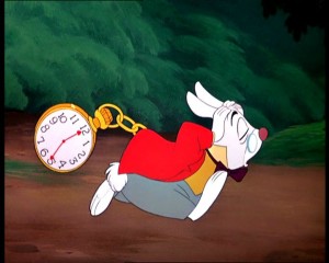 Create meme: rabbit Alice in Wonderland, Alice in Wonderland, rabbit from the cartoon Alice in Wonderland