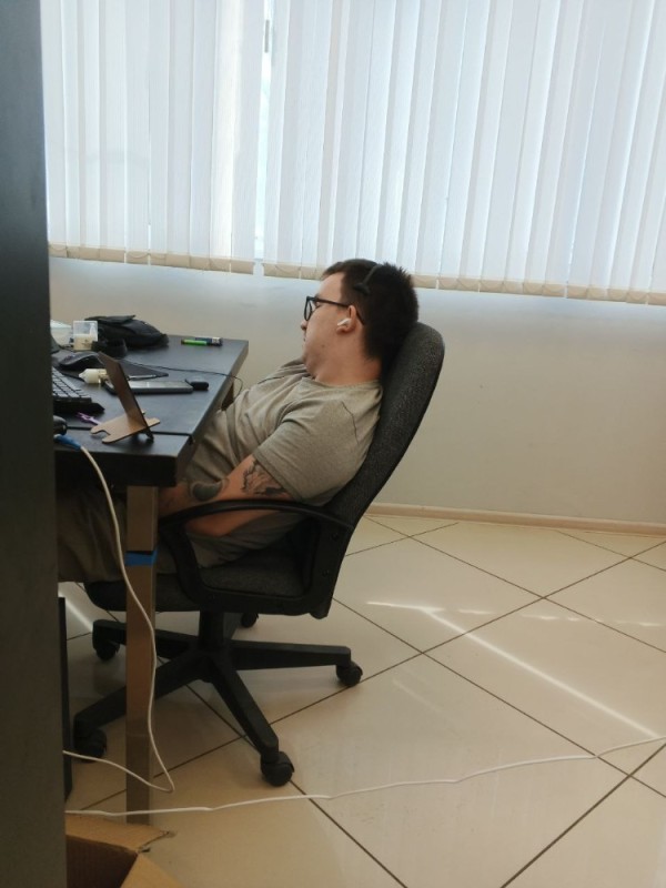 Create meme: work in the office, jokes in the office, Sleeping at work