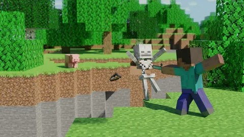 Создать мем: красивое видео про игры майнкрафт, майнкрафт стив, minecraft survival