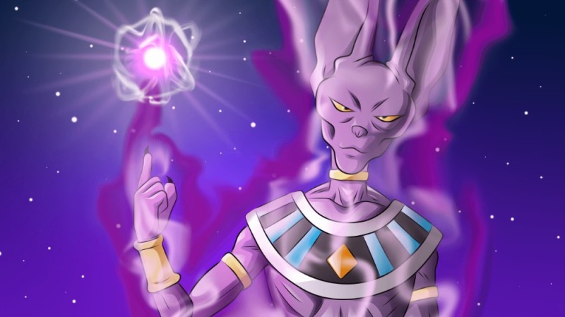 Создать мем: аниме драконий жемчуг, бирус, lord beerus