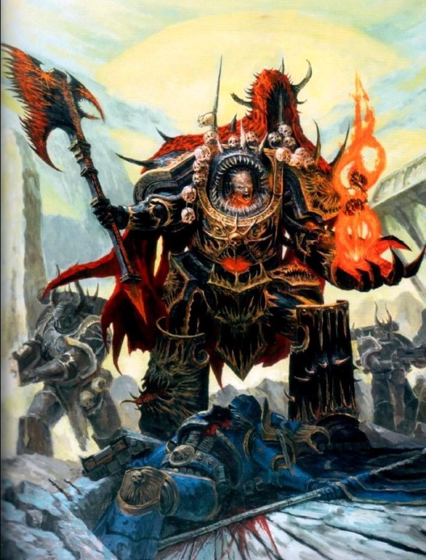 Create meme: The Black Legion of Warhammer 40,000, Warhammer 40,000 Black Legion, chaos warhammer 40,000