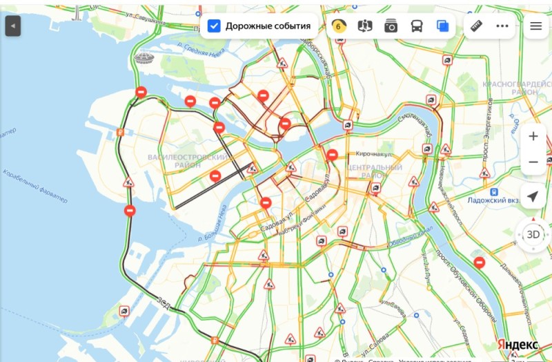 Создать мем: пробки в санкт петербурге сейчас, пробки в питере, санкт петербурга карта