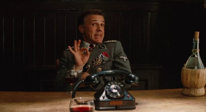 Создать мем: a bastard s work is never done, inglourious basterds постер, бесславные ублюдки ганс ланда