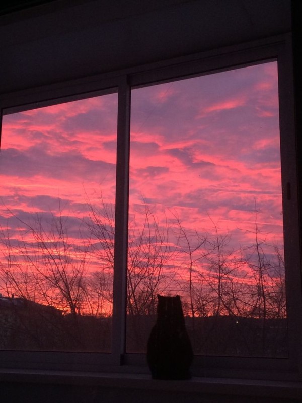 Create meme: window sunset, The sunset is outside the window, Dawn of aesthetics