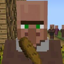 Create meme: a resident in minecraft, resident minecraft, minecraft villager face