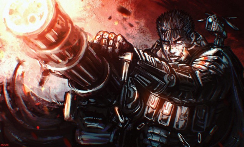 Create meme: GATS Berserker, gats berserk art, berserk 