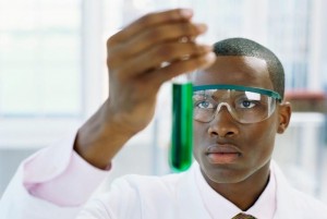 Create meme: nigger scientist, meme finally scientist, Negro scientist with test tube