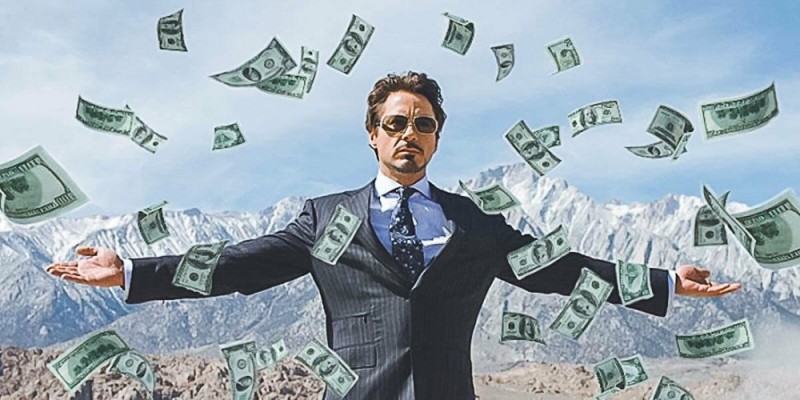 Create meme: The boss with the money, rich people, Tony Stark with money