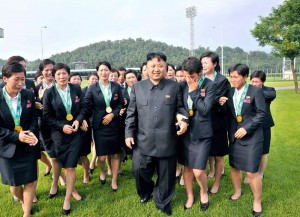 Create meme: the wife of Kim Jong-UN, Kim Jong-UN