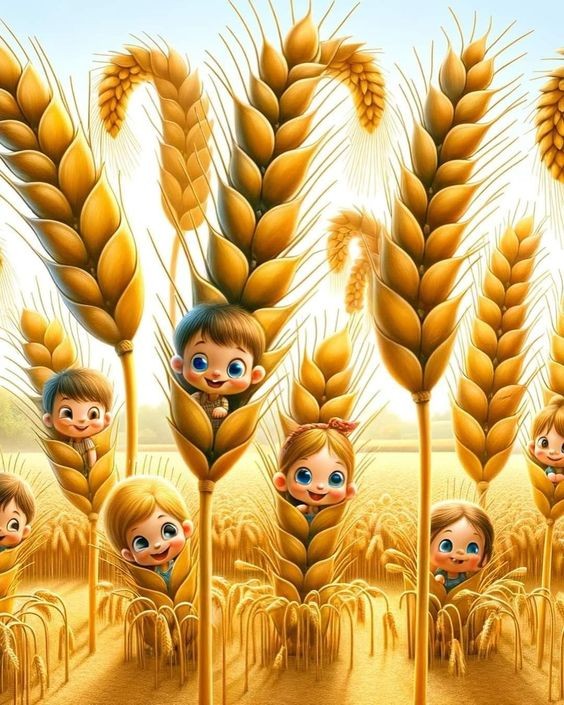 Create meme: wheat field, wheat spikelets, ears of corn field