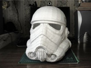 Создать мем: паперкрафт шлем звездные войны, stormtrooper pepakura, шлем штурмовика