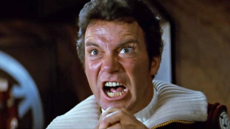 Create meme: Star Trek The Wrath of Khan, Captain Kirk Star Trek, william shatner